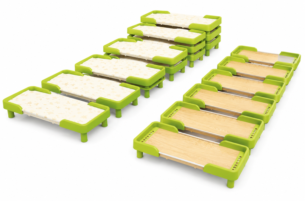 House Shape Floor Bed for Children in Solid Wood