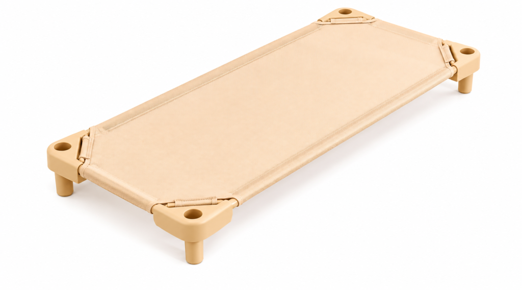 Natural Wood Toddler Floor Bed with Open Entry