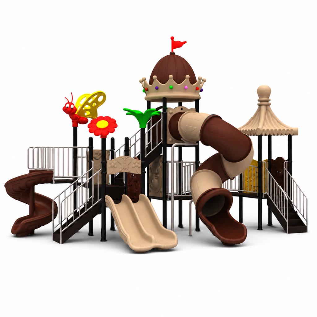 Outdoor Playground Set with Play Features 180