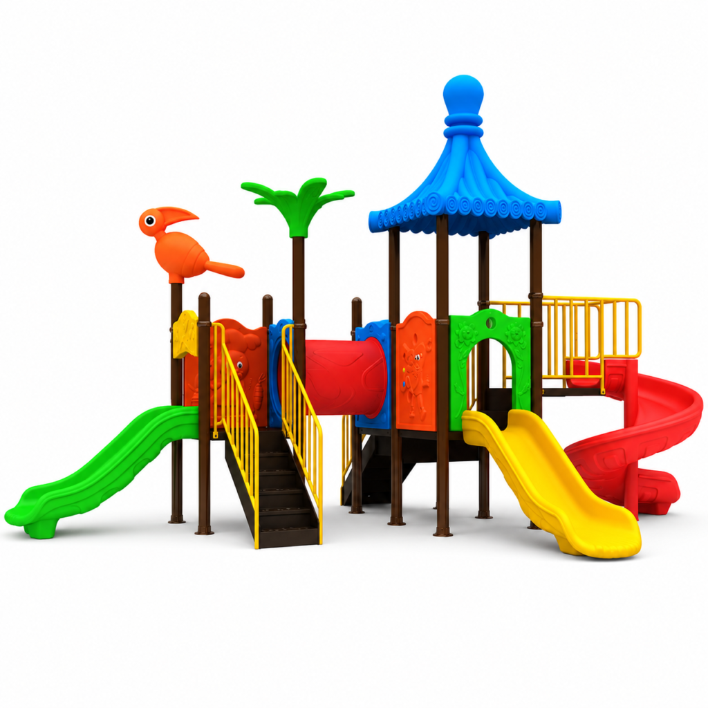 Outdoor Swing and Climbing Playset 078
