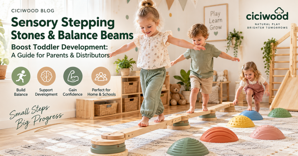 How Sensory Stepping Stones & Balance Beams Boost Toddler Development: A Guide for Parents & Distributors