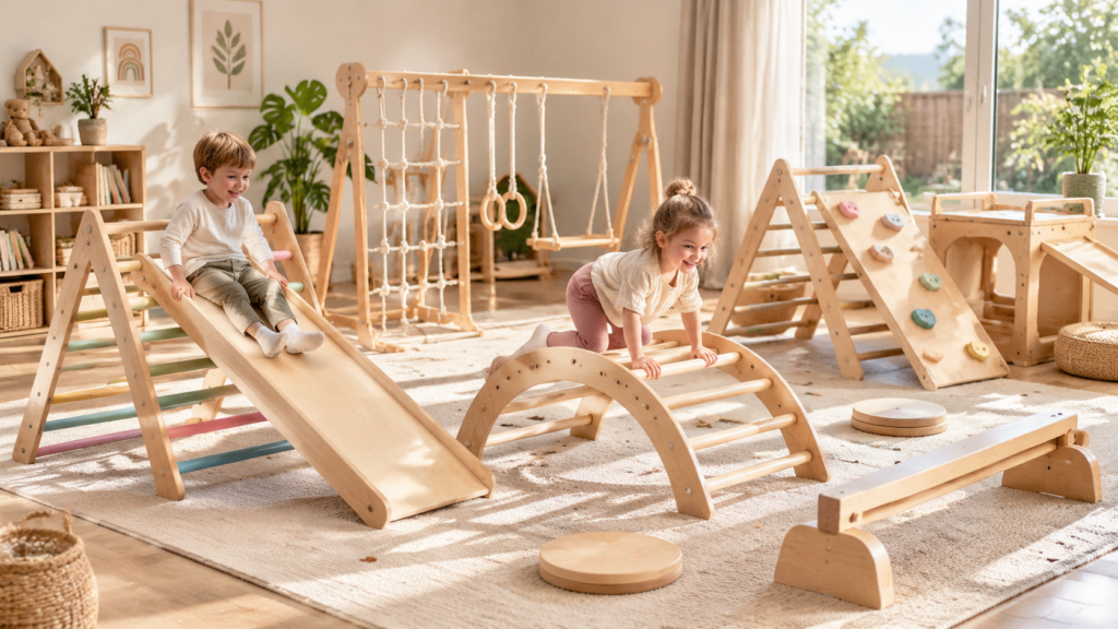 How Wooden Climbing Frames Support Early Childhood Development