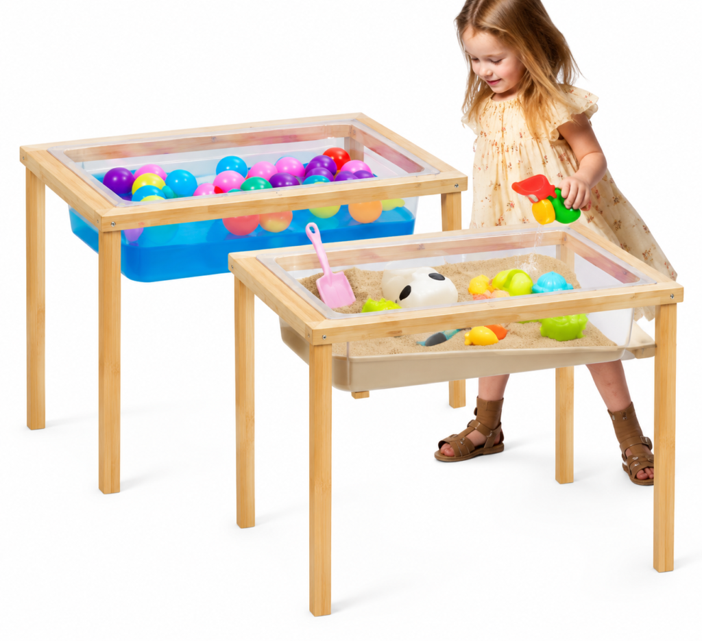 Kids Wooden Sand & Water Play Table— 2026 wooden product catalog