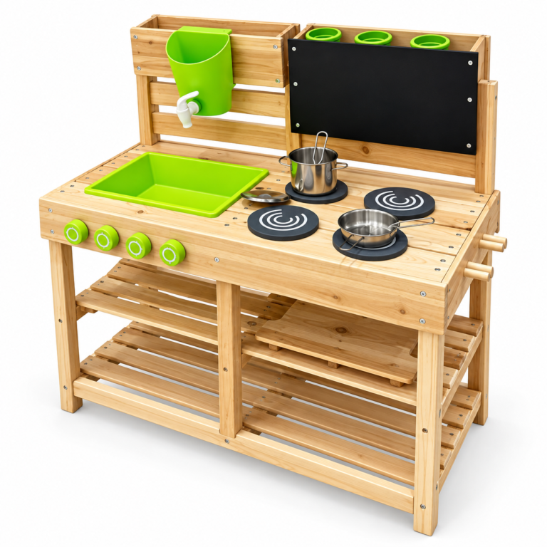 Wooden Mud Kitchen Workbench Style
