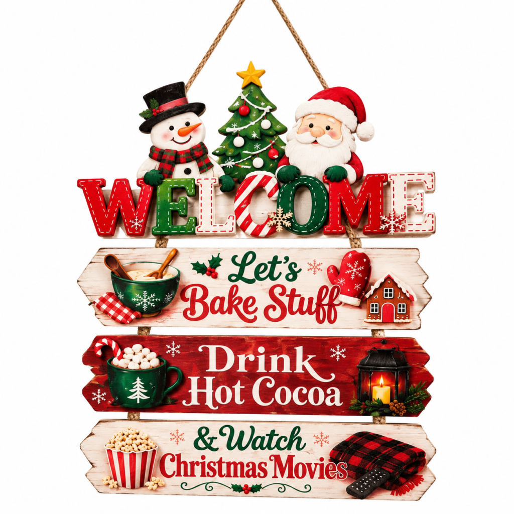 Christmas Wooden Hanging Sign— 2026 wooden product catalog