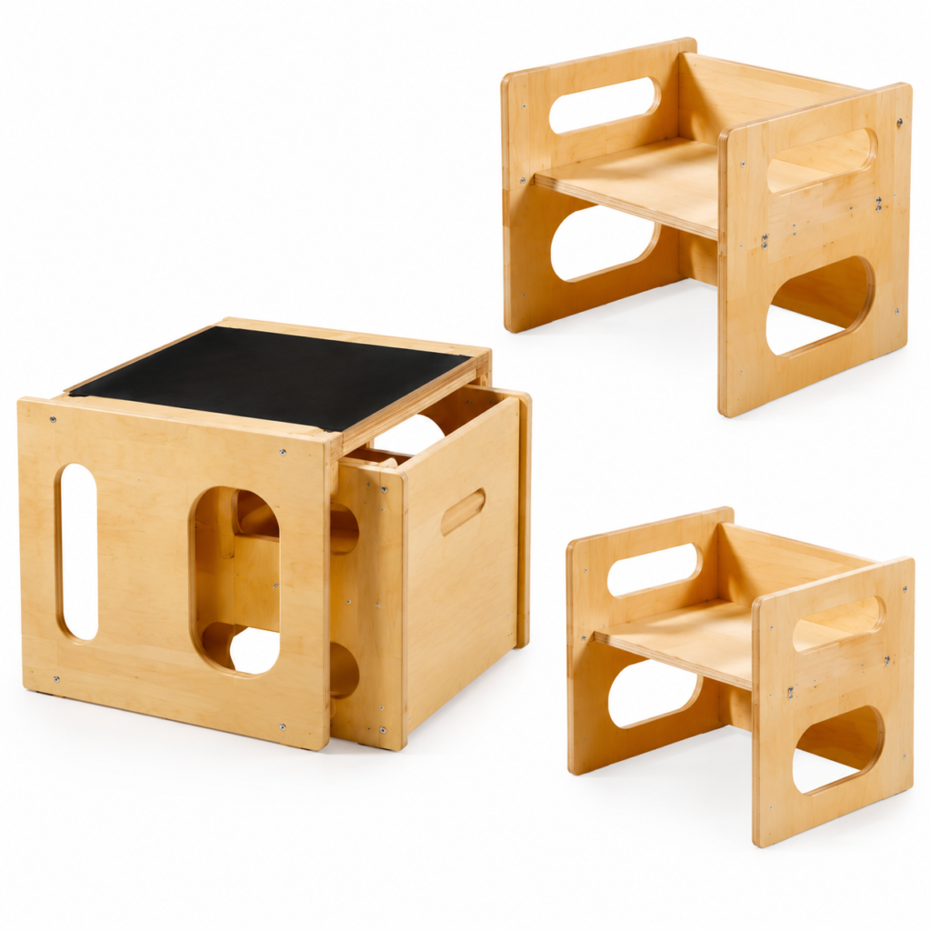 Wooden Kids Chair with Chalkboard— 2026 wooden product catalog