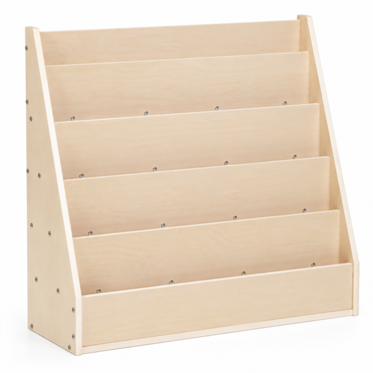 Wooden Kids Book Display Shelf