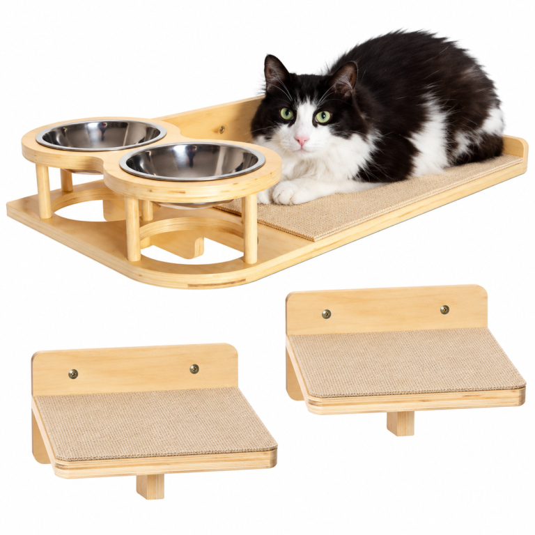 Wooden Pet Bowl Stand